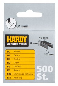 Kabės metalinės Hardy 10x8mm (2241-650008)