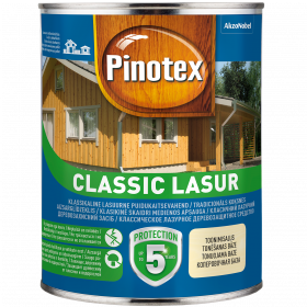 Impregnantas medienai Pinotex Classic Lasur, raudonmedžio sp., 1 l