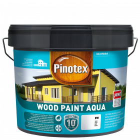 Dažai Pinotex Wood Paint Aqua, BW bazė (balta), 9 l