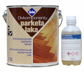 Dvikomponentis lakas parketui Biolar, p. matinis, 2.2 l