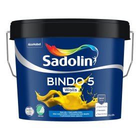 Dažai Sadolin Bindo 5, BW (balti), 2,5l