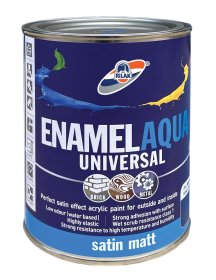 Dažai Enamel Aqua Universal matiniai, raudonai rudi, 0.9l