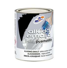 Dažai Rilak alkidiniai, pus. matiniai, balti, 0.9 l