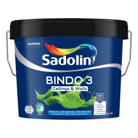 Dažai Sadolin BINDO 3, BW (balti), 2.5l