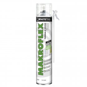 PU montažinės putos MAKROFLEX  WHITETEQ, 750ml