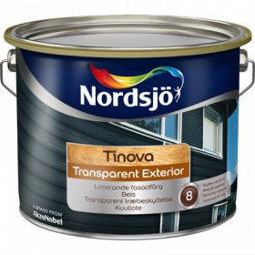 Lazūra Nordsjo TINOVA TRANSPARENT EXTERIOR, BC bazė, 9.3 l