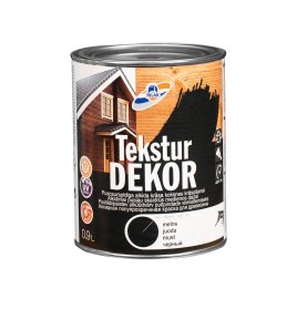 Dažai medienai Rilak TEKSTURDEKOR, juodi, 0.9 l