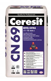 Mišinys Ceresit CN69 grindų išlyginimui 1-15mm, 25kg