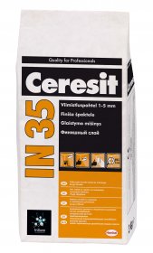 Glaistas Ceresit  IN35 vidaus darbams 1-5 mm, 3kg