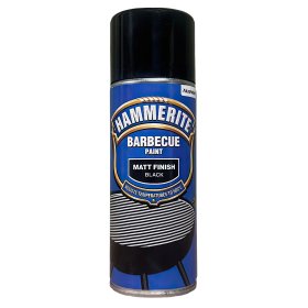 Dažai kepsninėms HAMMERITE BBQ PAINT juodi +600°C 400 ml