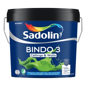 Dažai Sadolin Bindo 3, BW bazė (balta), 4,5l