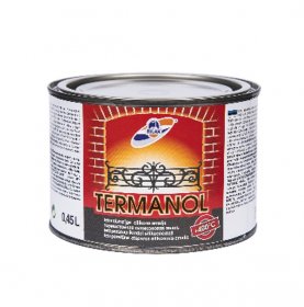 Karščiui atsparūs dažai Rilak TERMANOL (iki 400C), juodi, 0.45 l