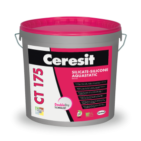 Tinkas Ceresit CT175, frakcija 2mm,  silikat.silikoninis, "lietutis", 25kg