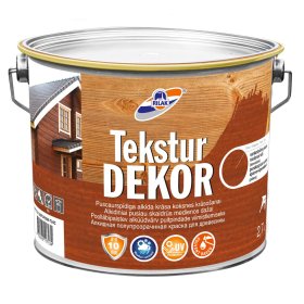 Dažai medienai Rilak TEKSTURDEKOR, raudonai-rudi, 2.7 l