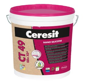 Dažai fasadui Ceresit CT49 Silix XD®, nanosilikoniniai, balta bazė 15ltr