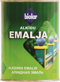 Dažai Biolar alkidiniai, vyšniniai, 0.9 l