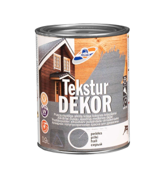 Dažai medienai Rilak TEKSTURDEKOR, pilki, 0.9l