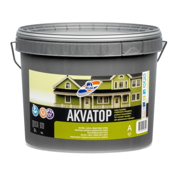 Dažai RILAK  AKVATOP, perlo baltumo 9l 1