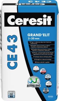 Glaistas Ceresit CE43 Grafitinis (16), 25kg 1