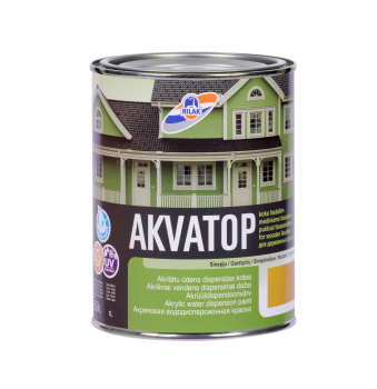 Dažai Rilak AKVATOP, pilki, 0.9l 1