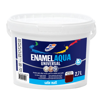 Dažai Rilak Enamel Aqua Universal matiniai, pilki, 2.7l 1