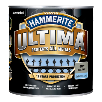 Dažai Hammerite Ultima Smooth juodi 2.2ltr