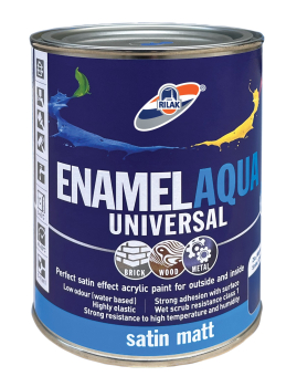 Dažai Enamel Aqua Universal matiniai, kaštono spalvos, 0.9l 1