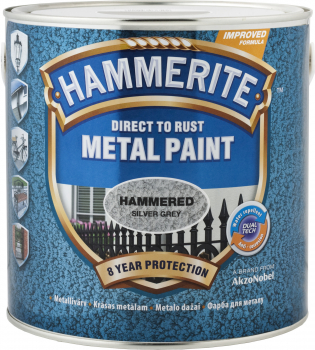 Dažai HAMMERITE HAMMERED FINISH, raudoni, 0,75 l