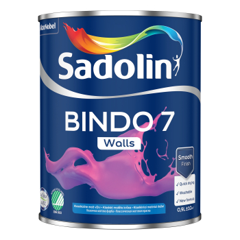 Dažai Sadolin Bindo 7, BW (balta), 0,9l
