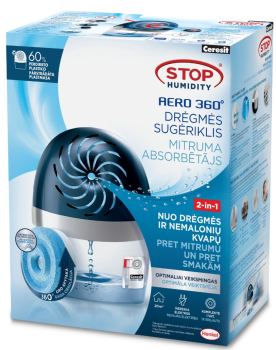 Drėgmės sugėriklis STOP HUMIDITY AERO TAB 360°+450g tabletė