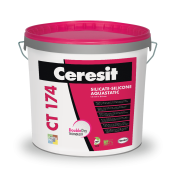 Tinkas Ceresit CT174, frakcija 2mm, silikat.silikoninis, "samanėlė". 25kg