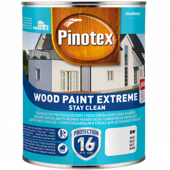 Dažai Pinotex Wood Paint Extreme, BW  bazė (balta), 1 l