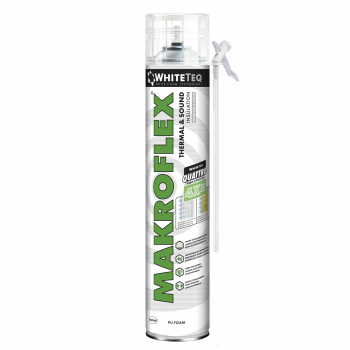 PU montažinės putos MAKROFLEX  WHITETEQ, 750ml