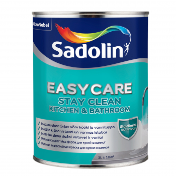 Dažai Sadolin EasyCare Kitchen&Bathroom, BW (balti), 1l