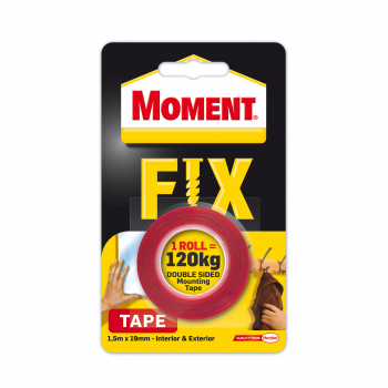 Juosta montažinė Moment Fix Tape Extra Strong 120kg, 1.5m