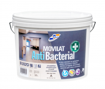 Dažai Rilak MOVILAT ANTIBACTERIAL 3.6l, A bazė (balta)