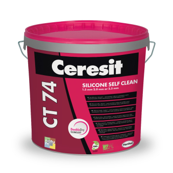 Silikoninis tinkas Ceresit CT74, frakcija 2.5mm, "samanėlė", 25kg