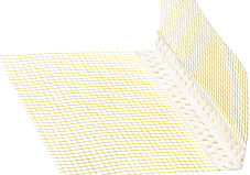 Profilis kampinis PVC 10x15 su tinkl. 2.5m (50)