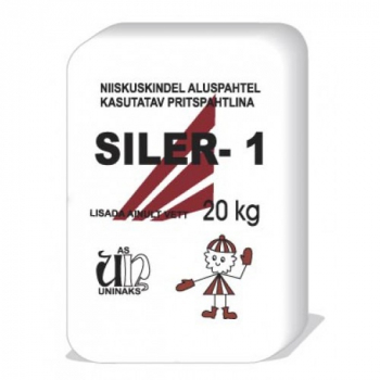 Glaistas tinkui  Uninaks SILER - 1, pilkas 20kg (50)