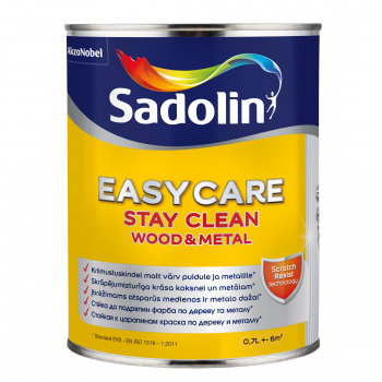 Dažai Sadolin Easycare Wood&Metal, BW (balti), 0.7 l