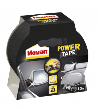Juosta lipni Moment Power Tape, juoda, 10m
