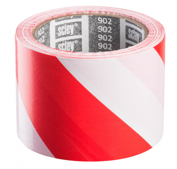 Juosta aptvėrimui Hardy raud/balt 75mmx100m (0370-020008)