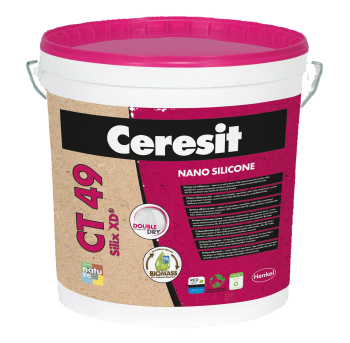 Dažai fasadui Ceresit CT49 Silix XD®, nanosilikoniniai, balta bazė 15ltr